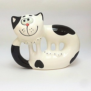 Фарфоровая статуэтка Кошка, которая гуляет сама по себе (б/ч)