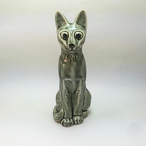 Фарфоровая статуэтка кошка Русская голубая