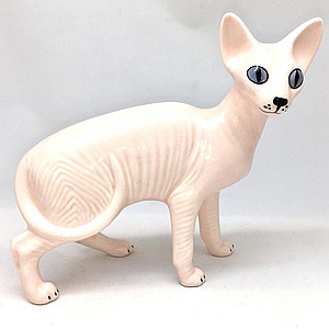 Сфинкс в стойке розовый