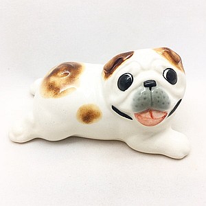 Английский бульдог малый красно-пегий