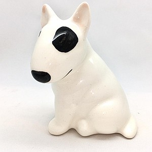 Бультерьер малый белый с моноклем