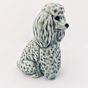 Пудель малый серый